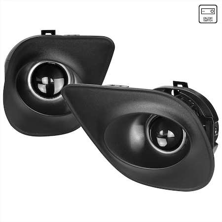 Spec-D Tuning Dodge Charger Clear Lens Projector Fog Lights 2015-2020 LF-CHG15COEM-DL